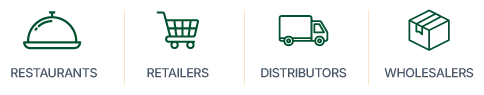 We serve restaurants, retailers, distributors and wholesalers