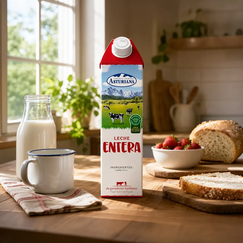 Asturiana Whole UHT Milk 1L