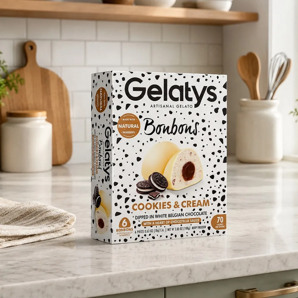 Gelato Bonbons, Cookies & Cream
