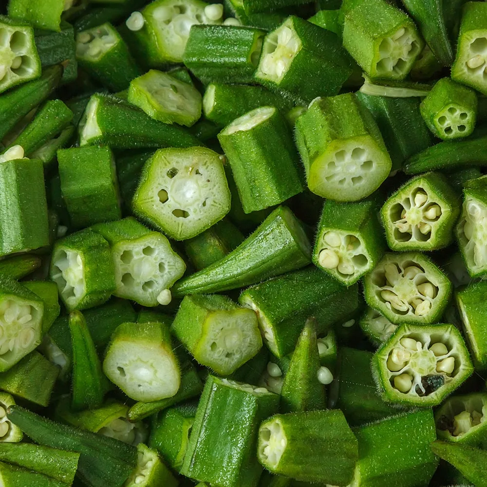 Okra Cut, IQF