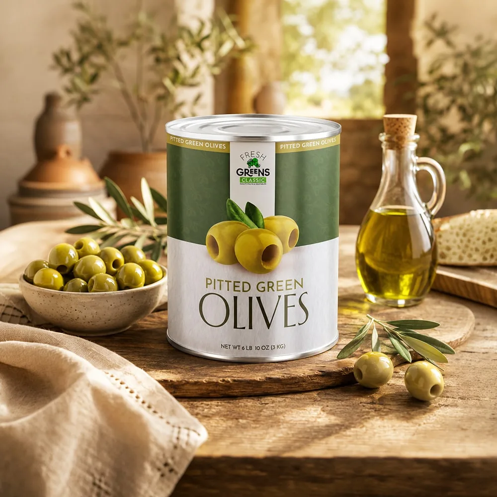 Pitted Green Olives