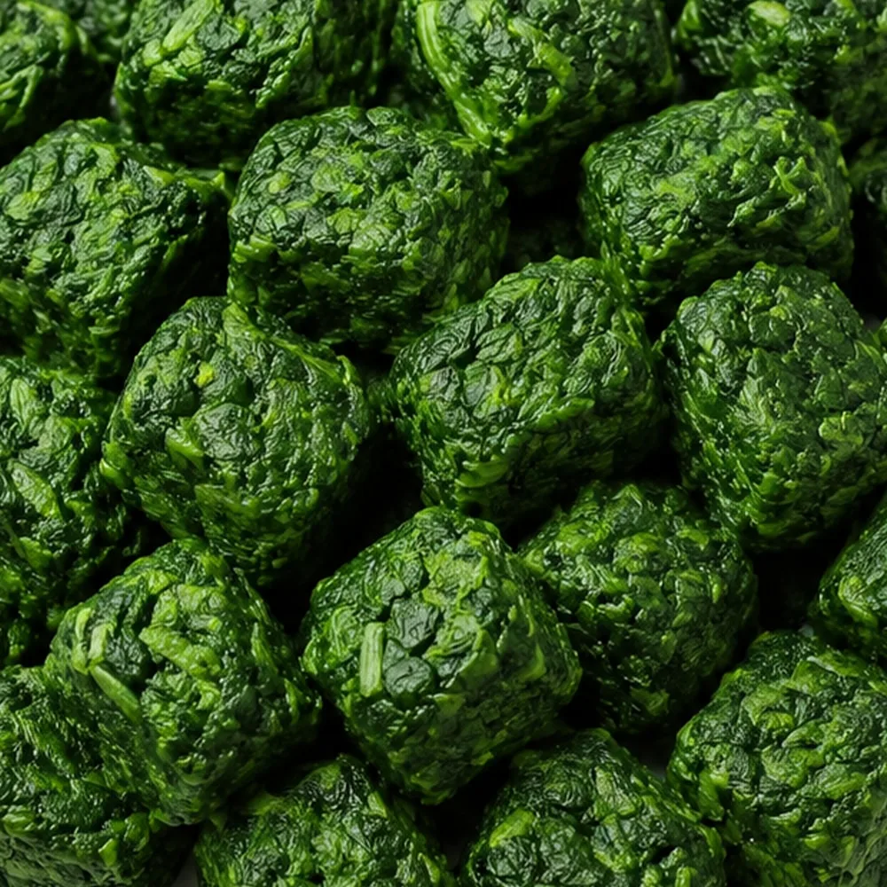 Spinach Chopped Portions, IQF