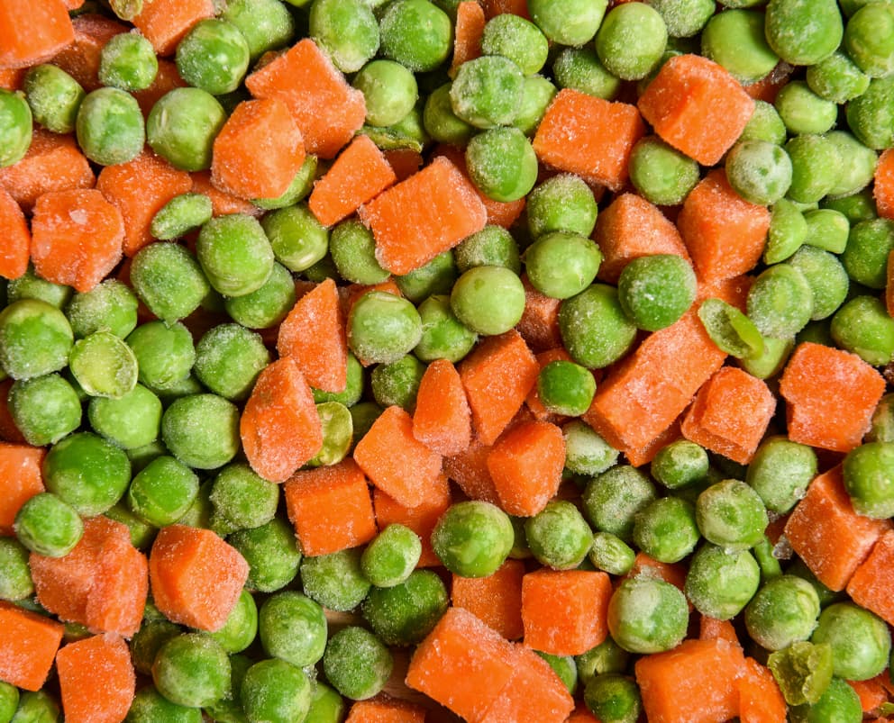 Mixed Vegetables 2 way (Peas & Carrots), IQF