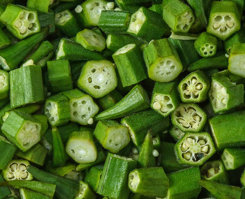 Okra Cut, IQF