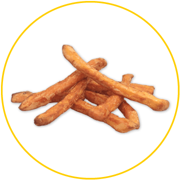 POTATO SWEET, FRENCH FRIED 3/8 INCH FROZEN