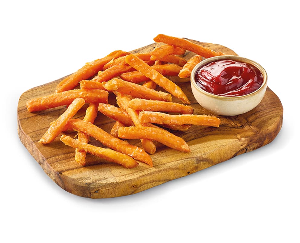 Potato Sweet, French Fries Frozen, 3/8 Inch